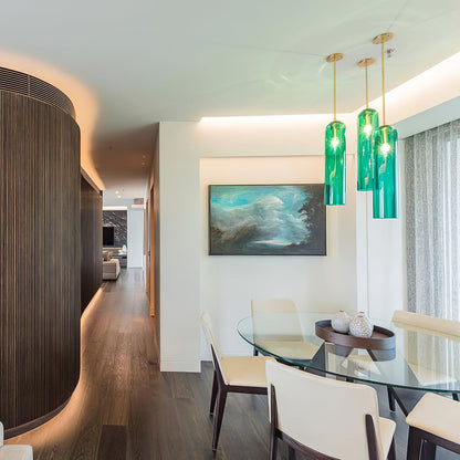 Long Tube Glass Pendant Lamp