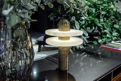Alabaster Planes Table Lamp