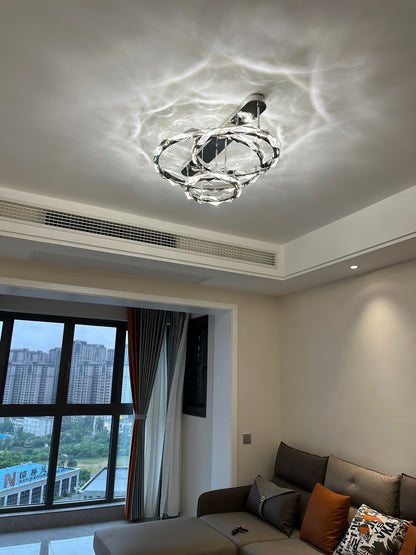 Rhombus Crystal Ceiling Lamp