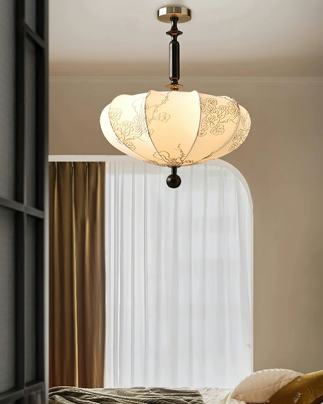 Floral Patterned Ceiling Light