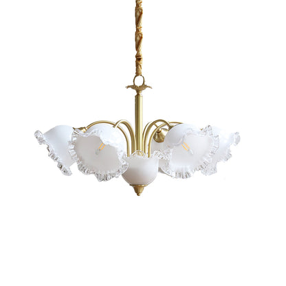 Floral Glass Chandelier