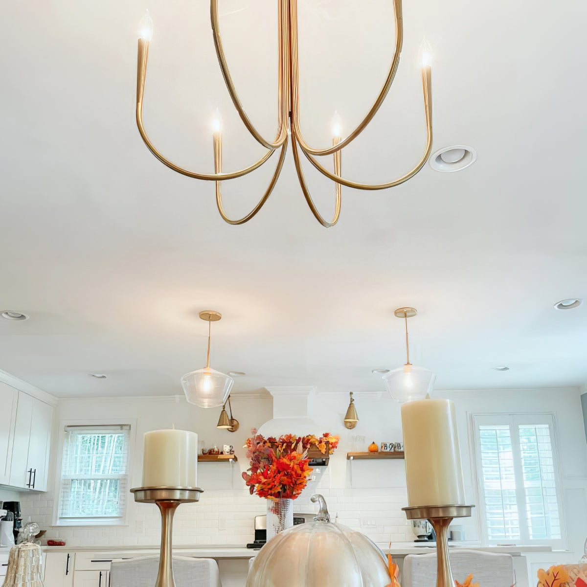 Swoop Arm Chandelier