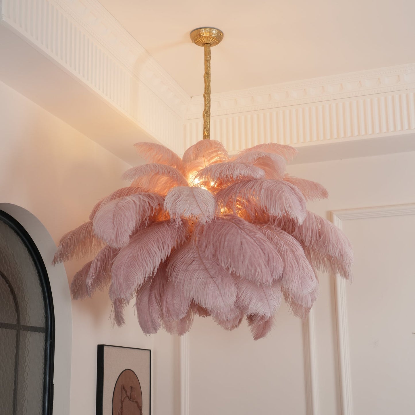 Ostrich Feather Chandeliers