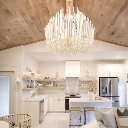 Dense Wooden stick Chandelier