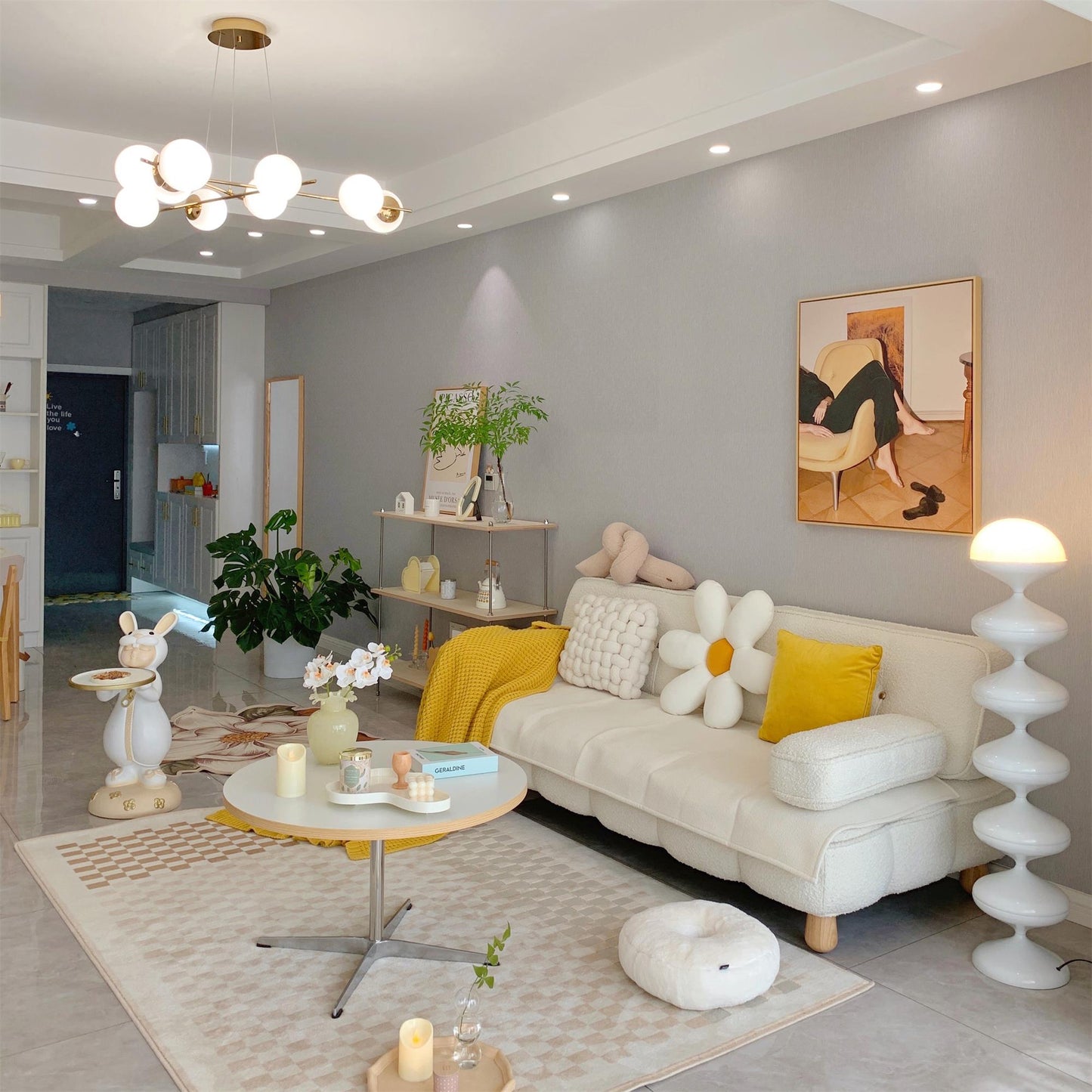 مصباح أرضي على شكل قرع 