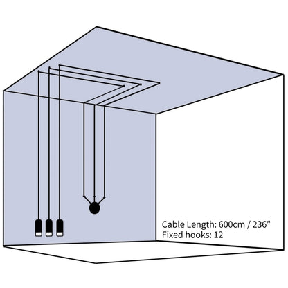 Lines free-form Pendant light