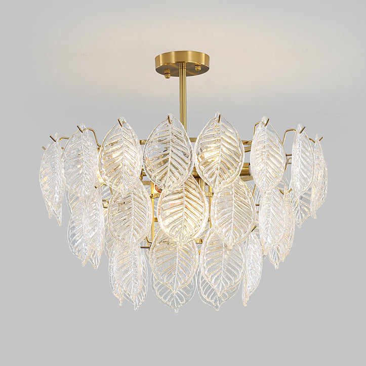 Leaf Glass Chandelier