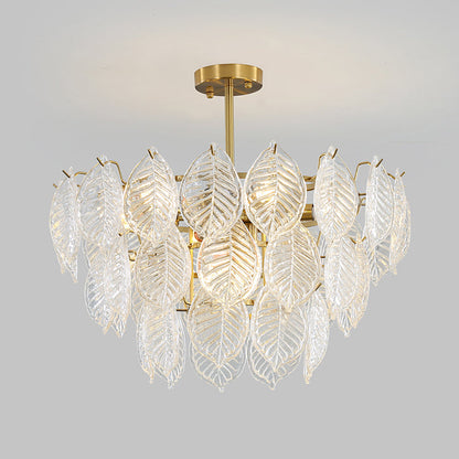Leaf Glass Chandelier