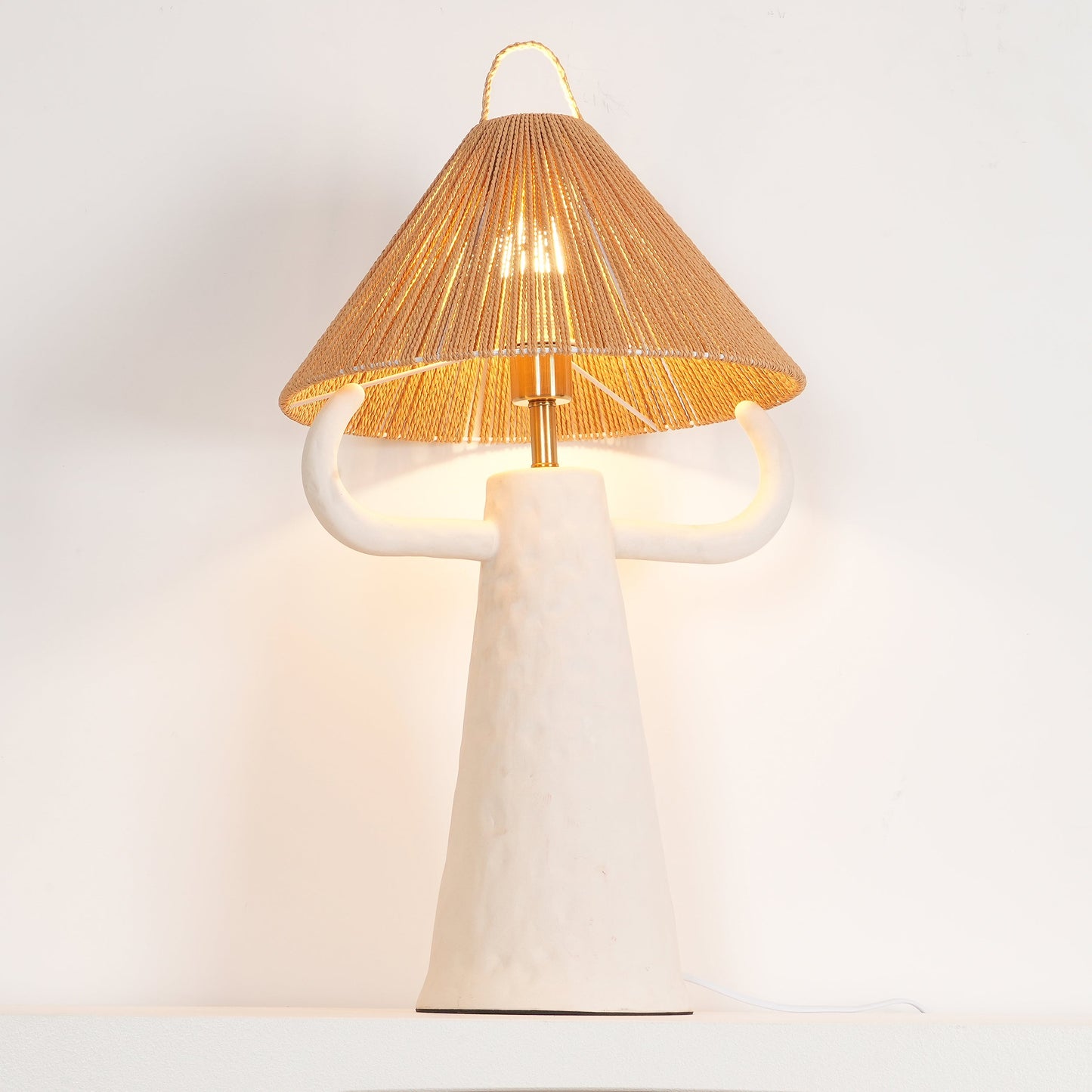 مصباح طاولة غرفة النوم المصنوع من خيوط السيراميك 