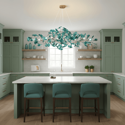 Acrylic Ginkgo Leaf Chandelier