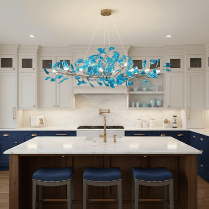 Acrylic Ginkgo Leaf Chandelier