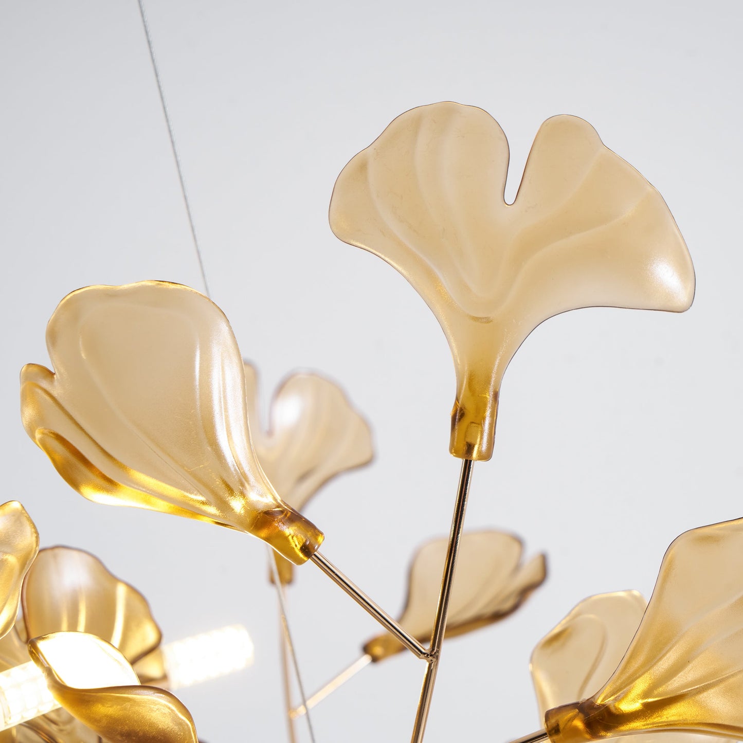 Acrylic Ginkgo Leaf Chandelier