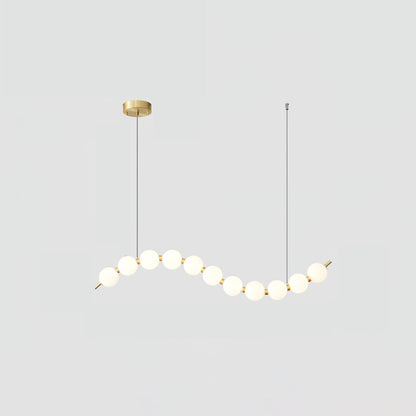 Acrylic Pearl Necklace Chandelier