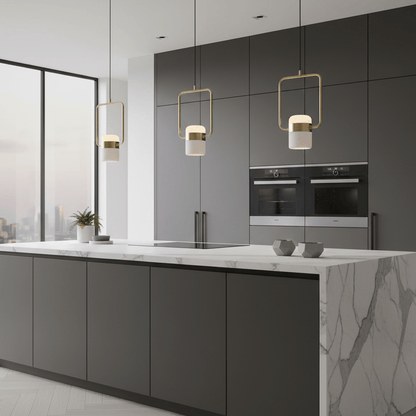 Adjustable Glass Pendant Light