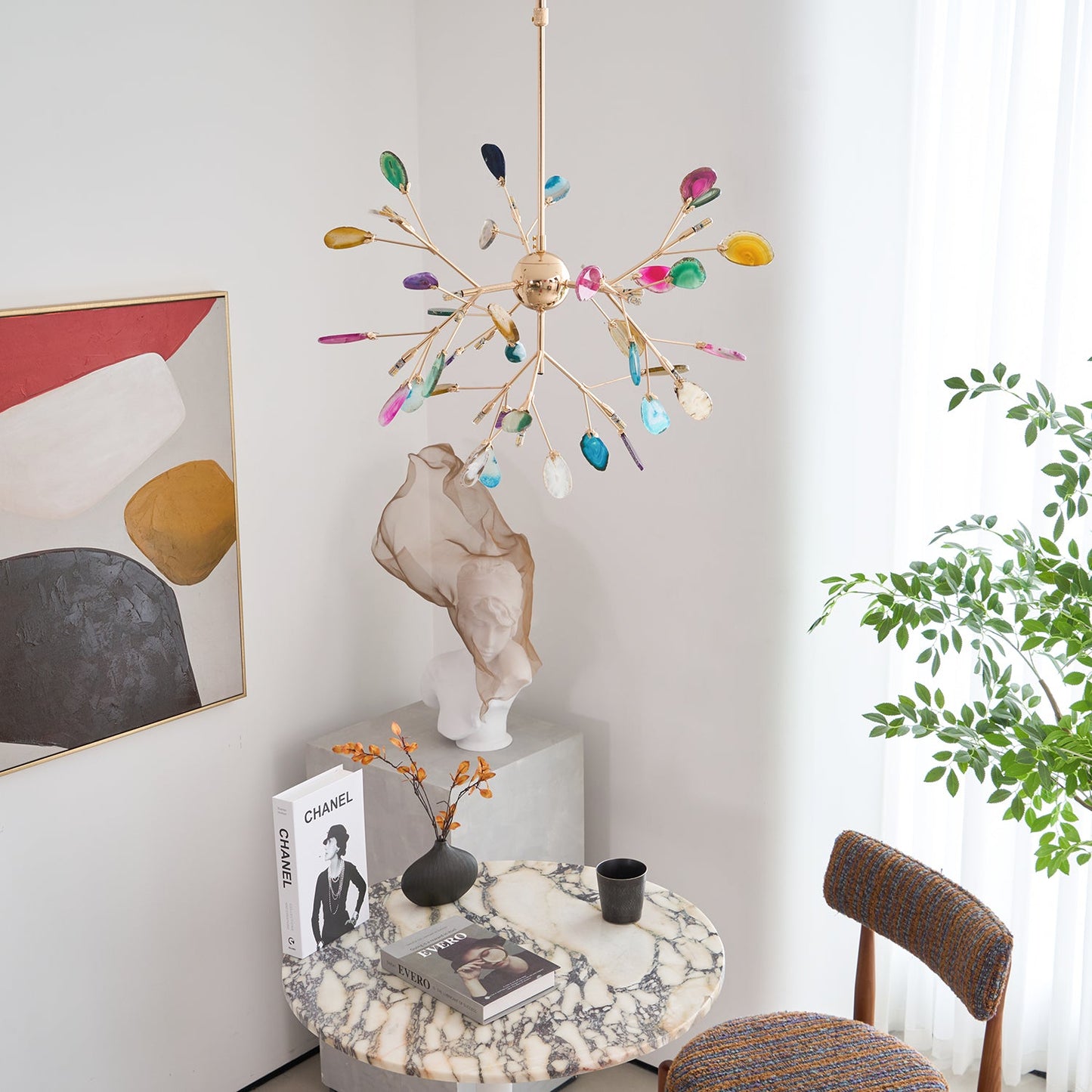 Agate Flake Chandelier