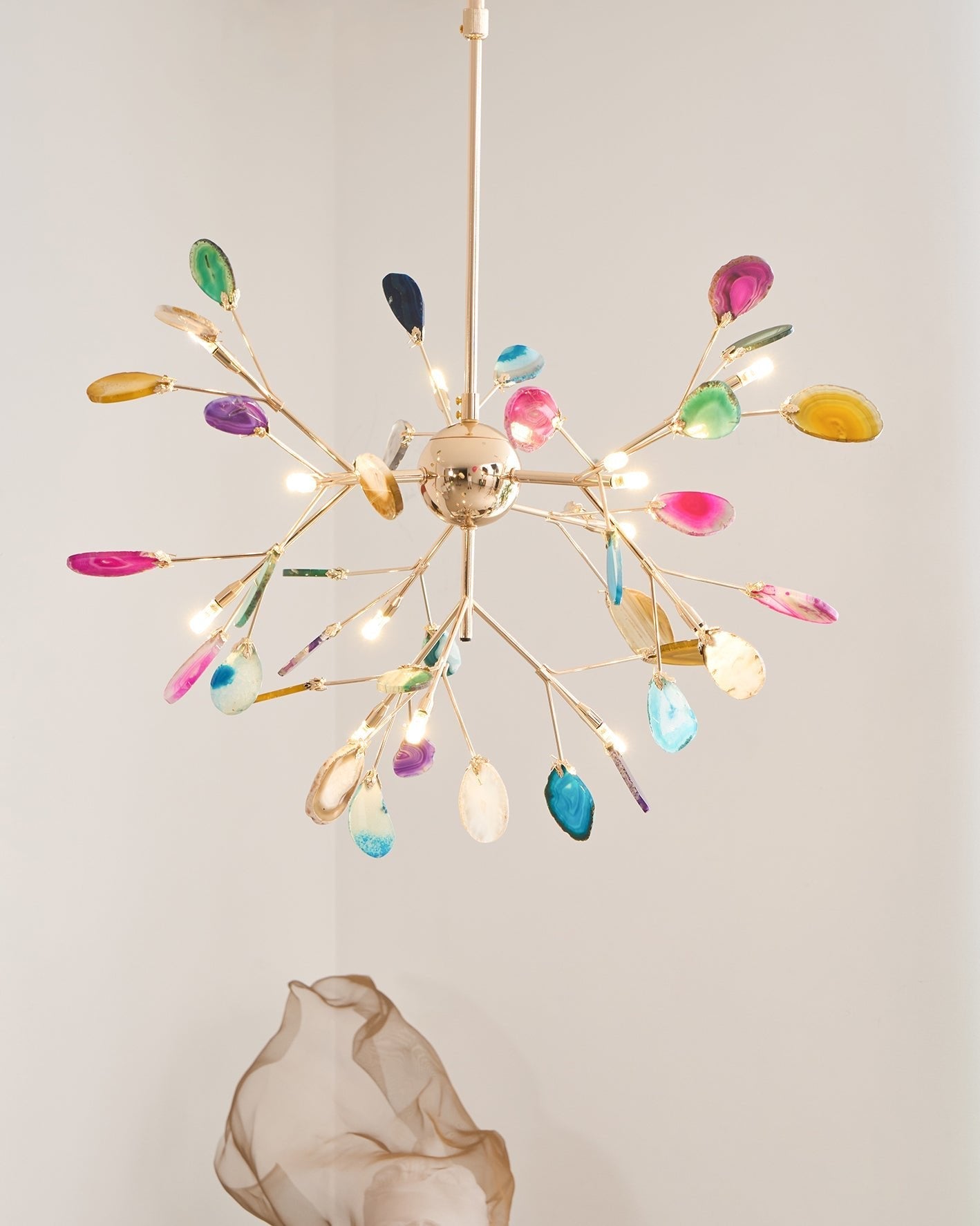 Agate Flake Chandelier