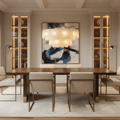 Alabaster Cascade Tiered Chandelier