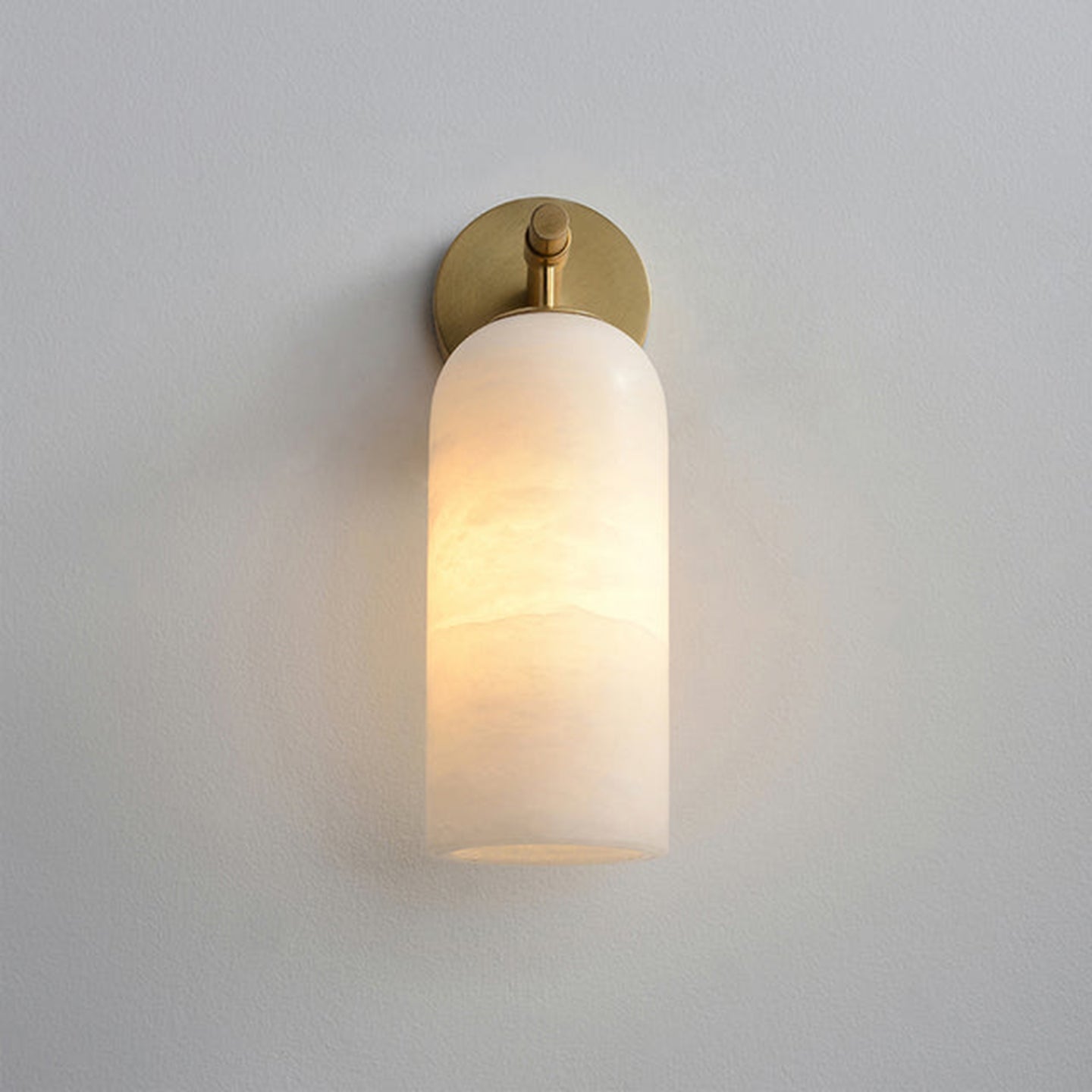 Pillar Alabaster Wall Sconce