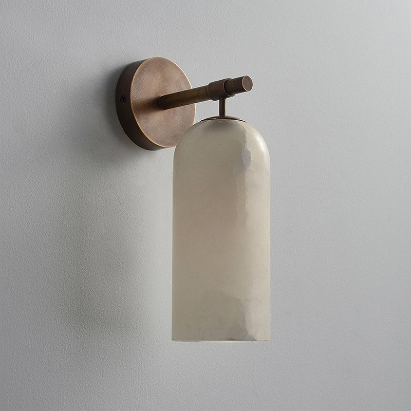 Pillar Alabaster Wall Sconce