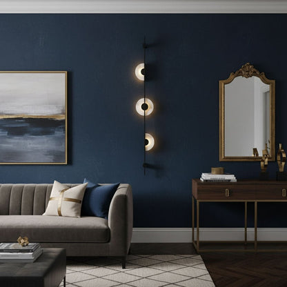 Alabaster Vertical Wall Sconce