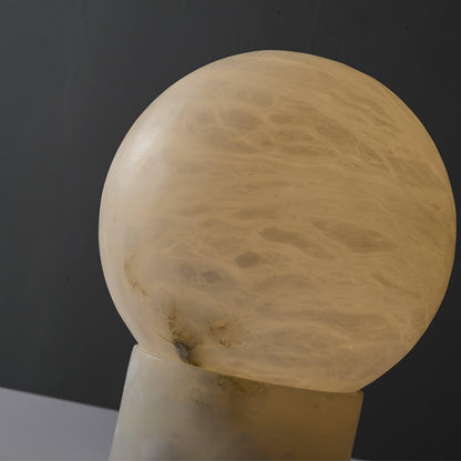 Marble Ball Alabaster Table Lamp