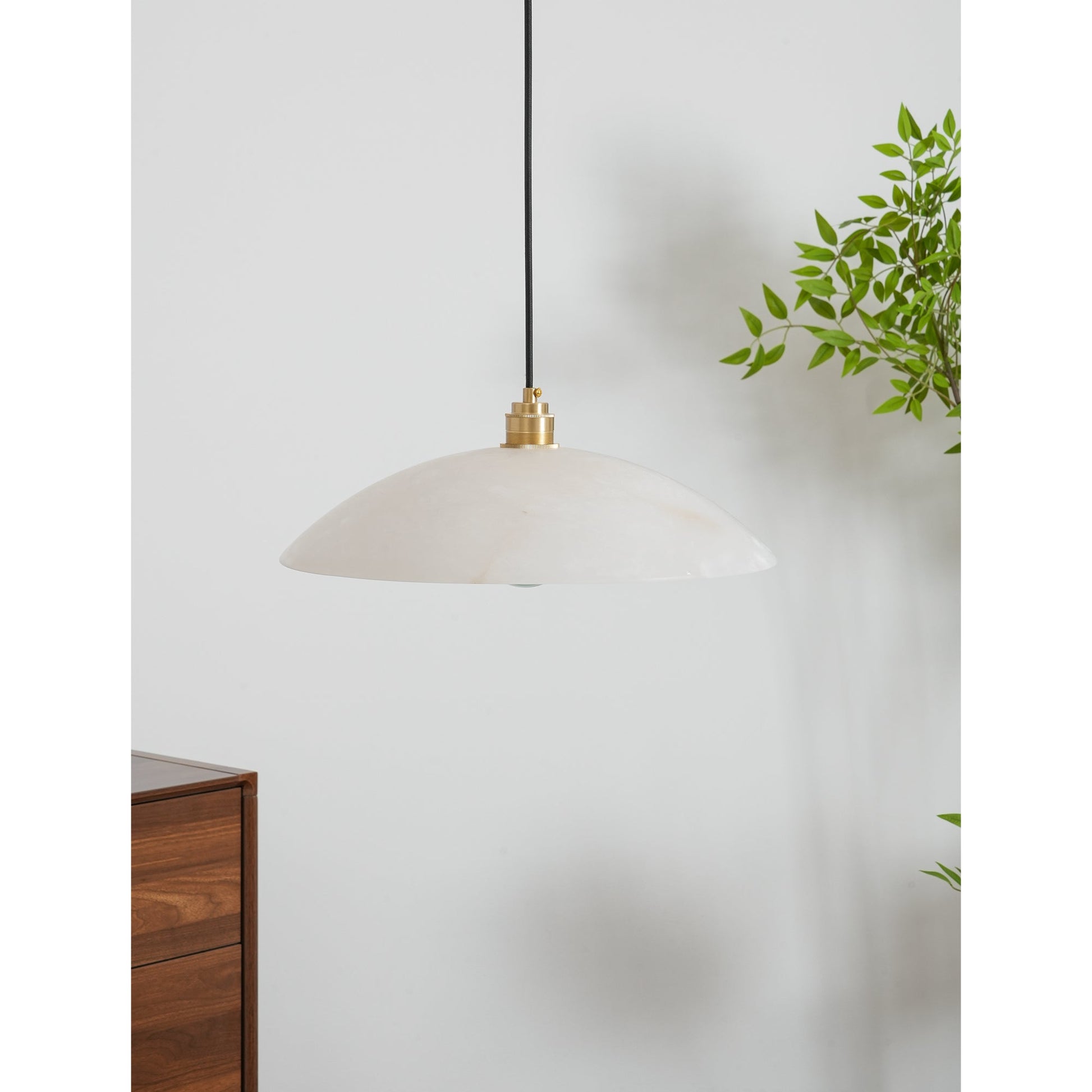 Alabaster Dome Pendant Lamp