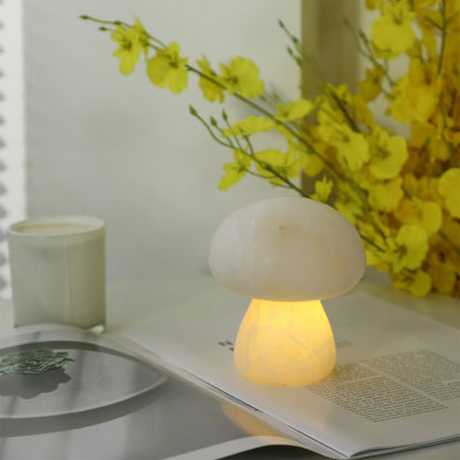 Alabaster Mushroom Table Lamp