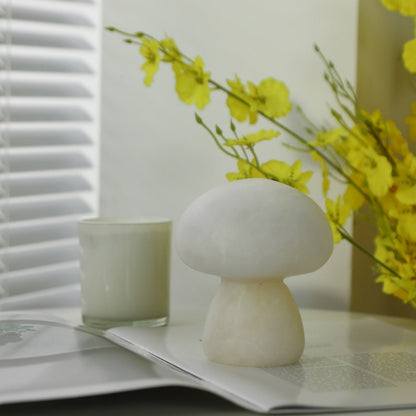 Alabaster Mushroom Table Lamp