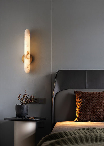 Alabaster Rod Sconce