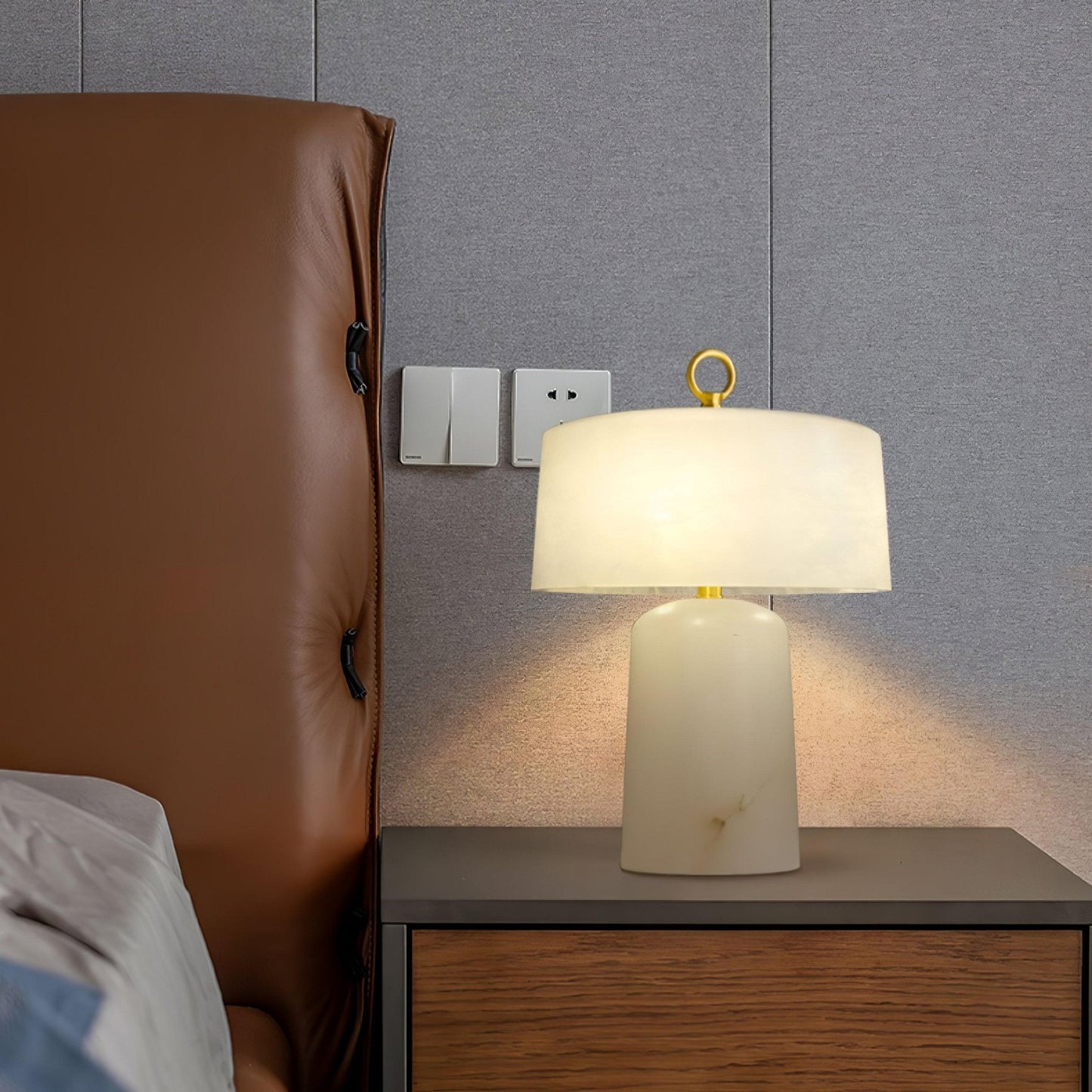 Aogashima Alabaster Table Lamp