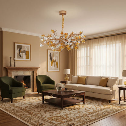 Aosta Brass Branch Chandelier
