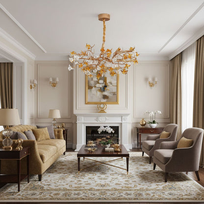 Aosta Brass Branch Chandelier