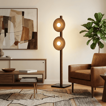 Arbor Twin Disc Floor Lamp