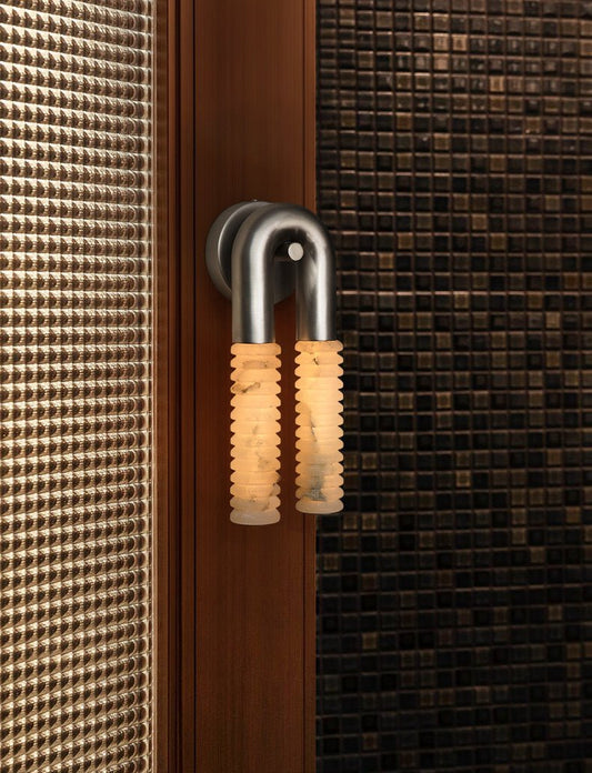 Arc Ridge Alabaster Wall Sconce