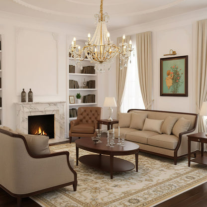 Arcadia Gold Chandelier