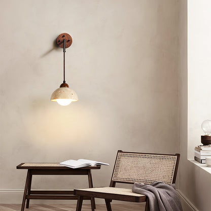 Arched Travertine Wall Light