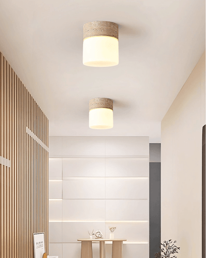 Astrid Travertine Ceiling Lamp