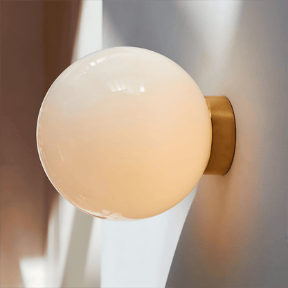 Aura Globe Glass Wall Light