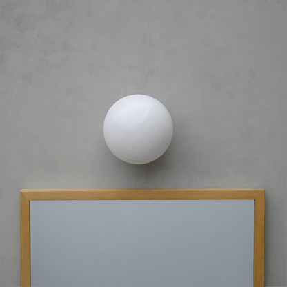 Aura Globe Glass Wall Light
