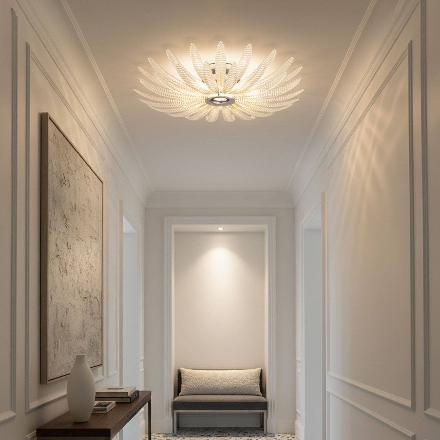 Aurelia Glass Petal Ceiling Light