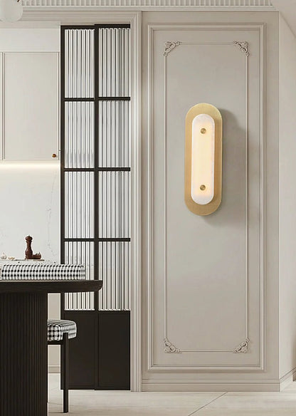 Aurelia Perforated Alabaster Wall Sconce