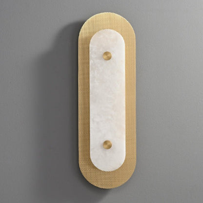 Aurelia Perforated Alabaster Wall Sconce