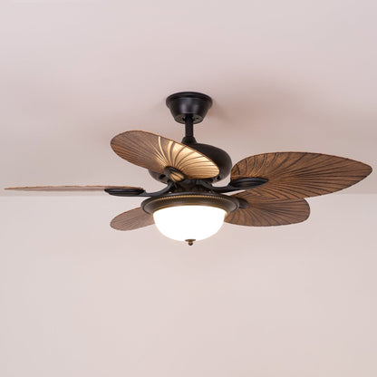 Banana Leaves Ceiling Fan Light