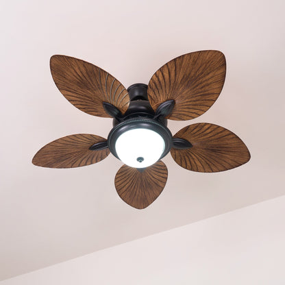 Banana Leaves Ceiling Fan Light