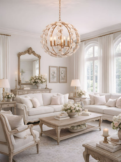 Bianca Floral Orb Chandelier