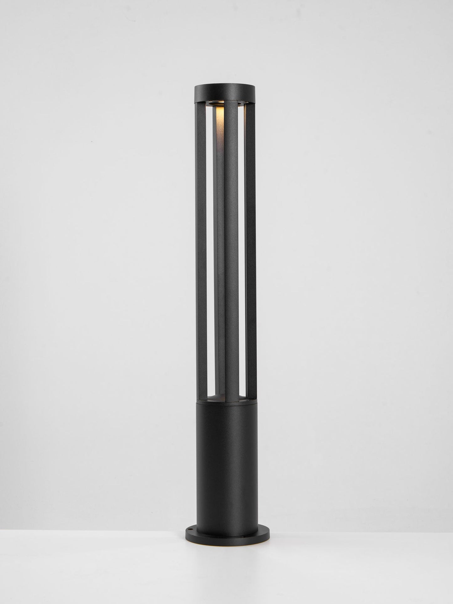 Black Cylindrical Garden Outdoor Light