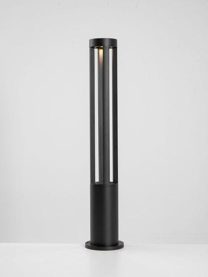 Black Cylindrical Garden Outdoor Light