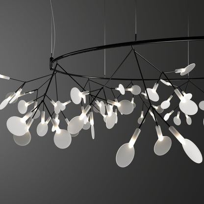 Black Big O Firefly LED Chandelier