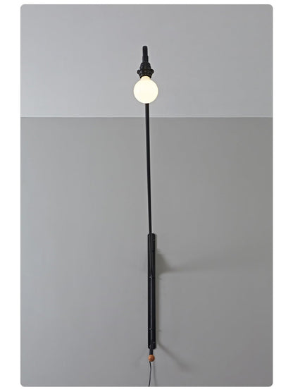 Black Long Arm Wall Lamp