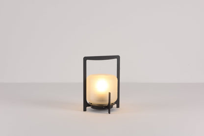 Black Twilight Lantern Table Lamp